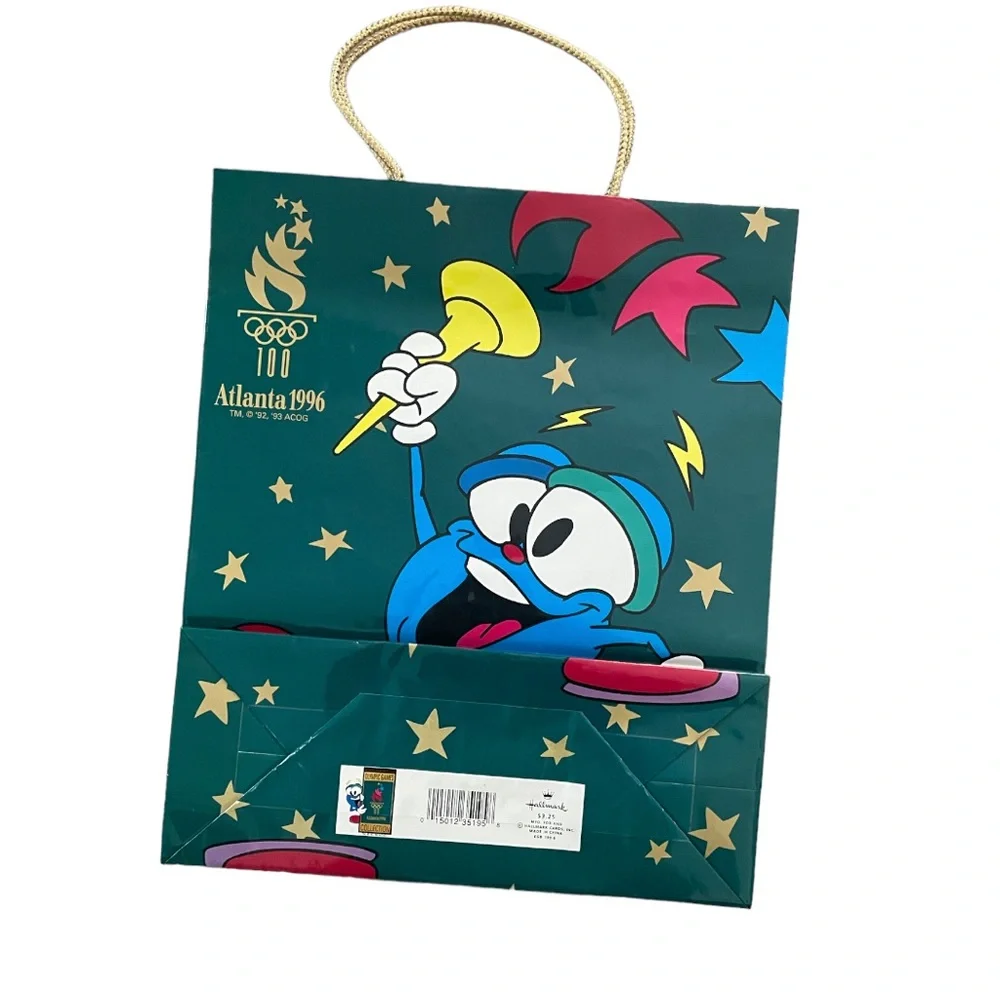 1996 Atlanta Olympics Mascot Izzy Hallmark Gift Bag Collection Games
